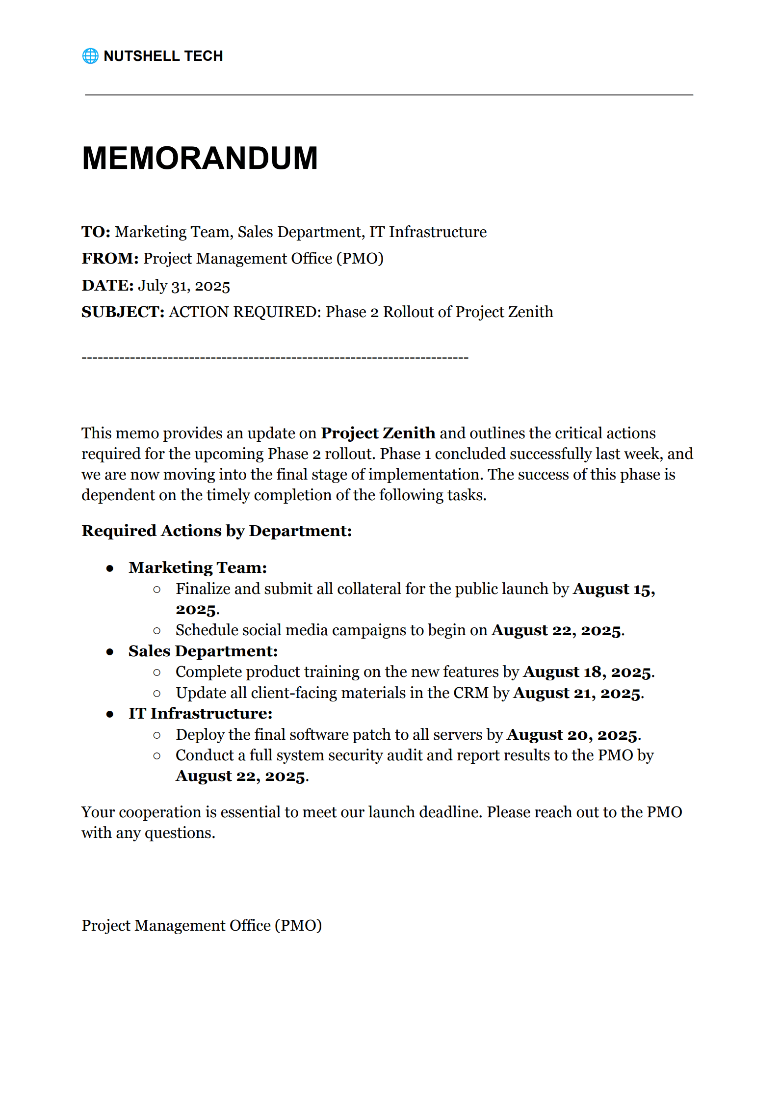 Internal Memo Templates Example_1