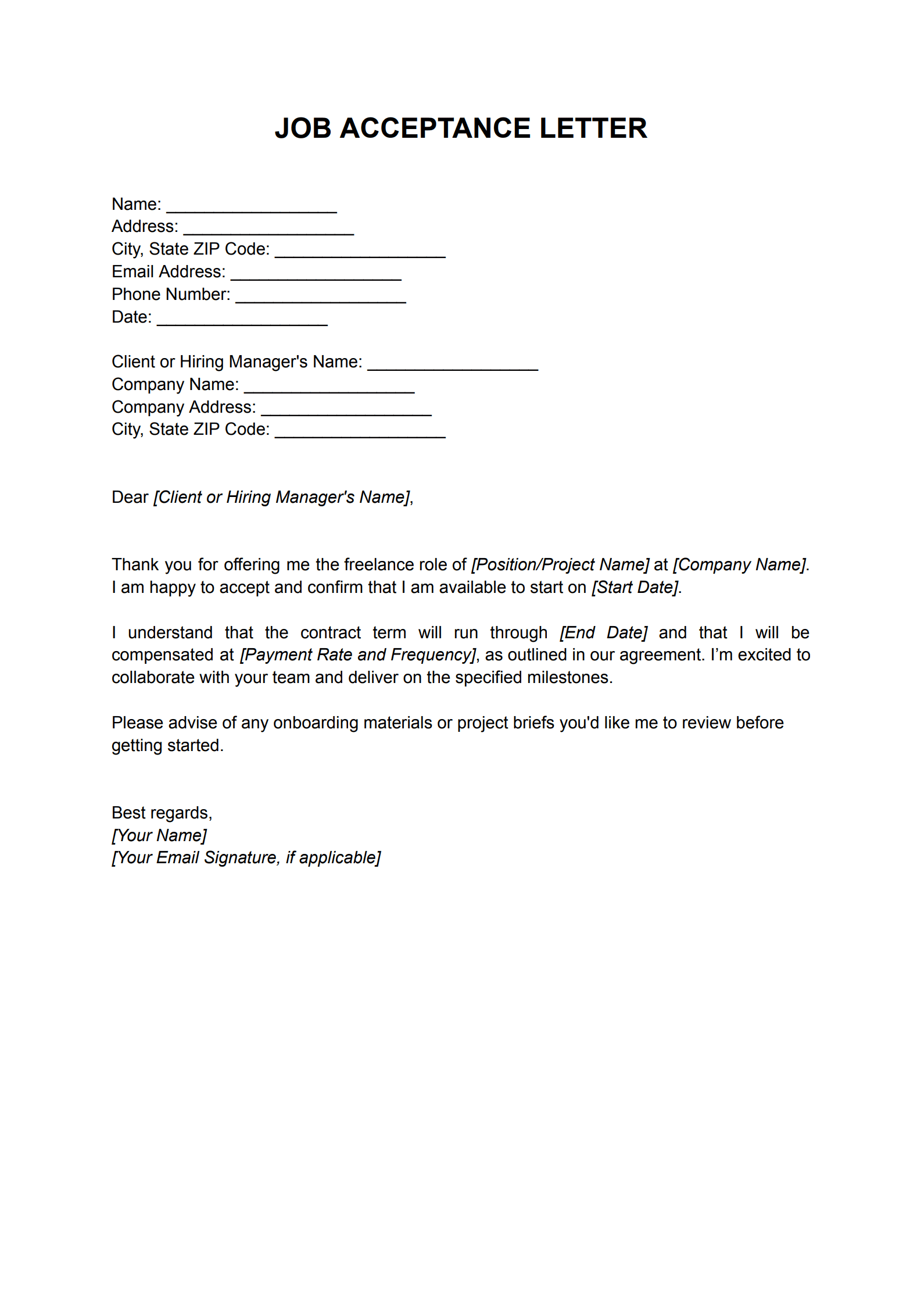 Job Acceptance Letter Templates_3