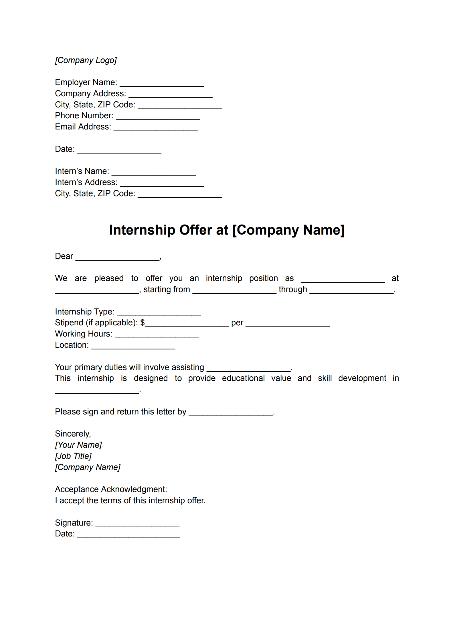 Job Offer Letter Template_2