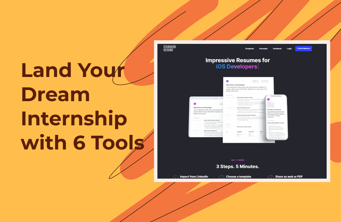 Land Your Dream Internship Master Your Resume with These 6 Tools