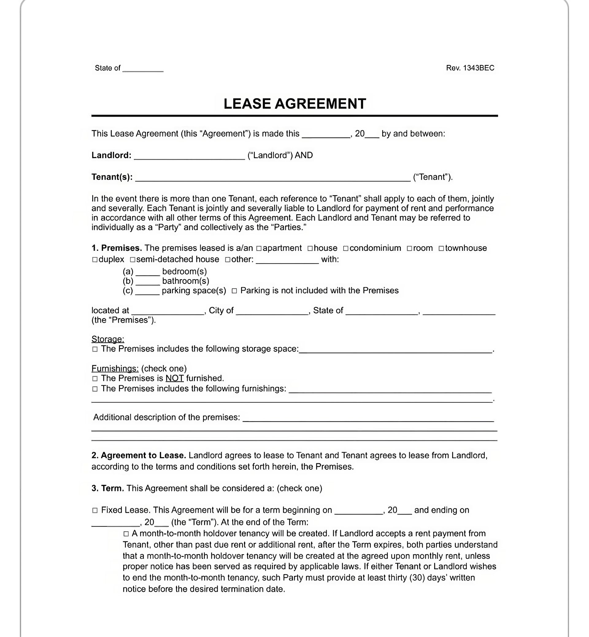  Lease Terms 