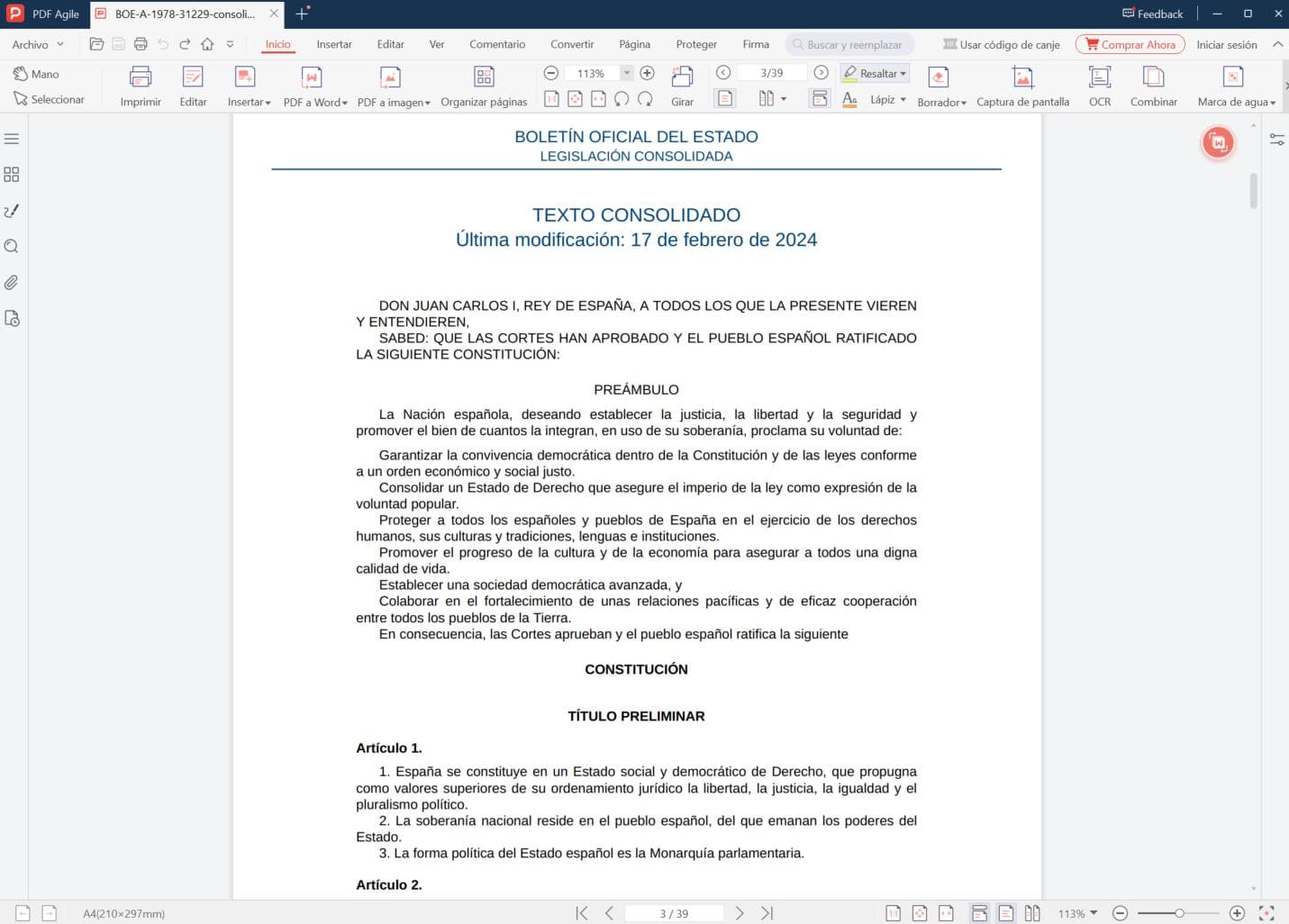 Los PDF se pueden editar en líne