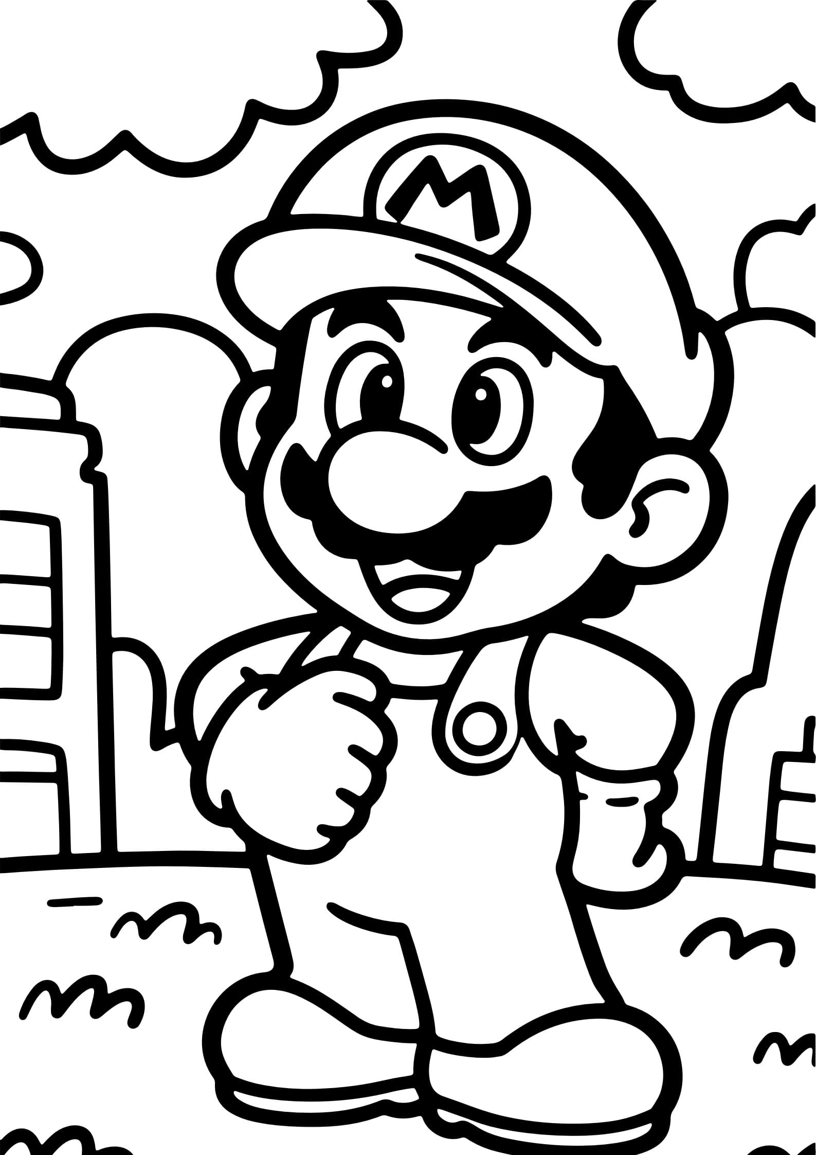 Mario Coloring Sheets
