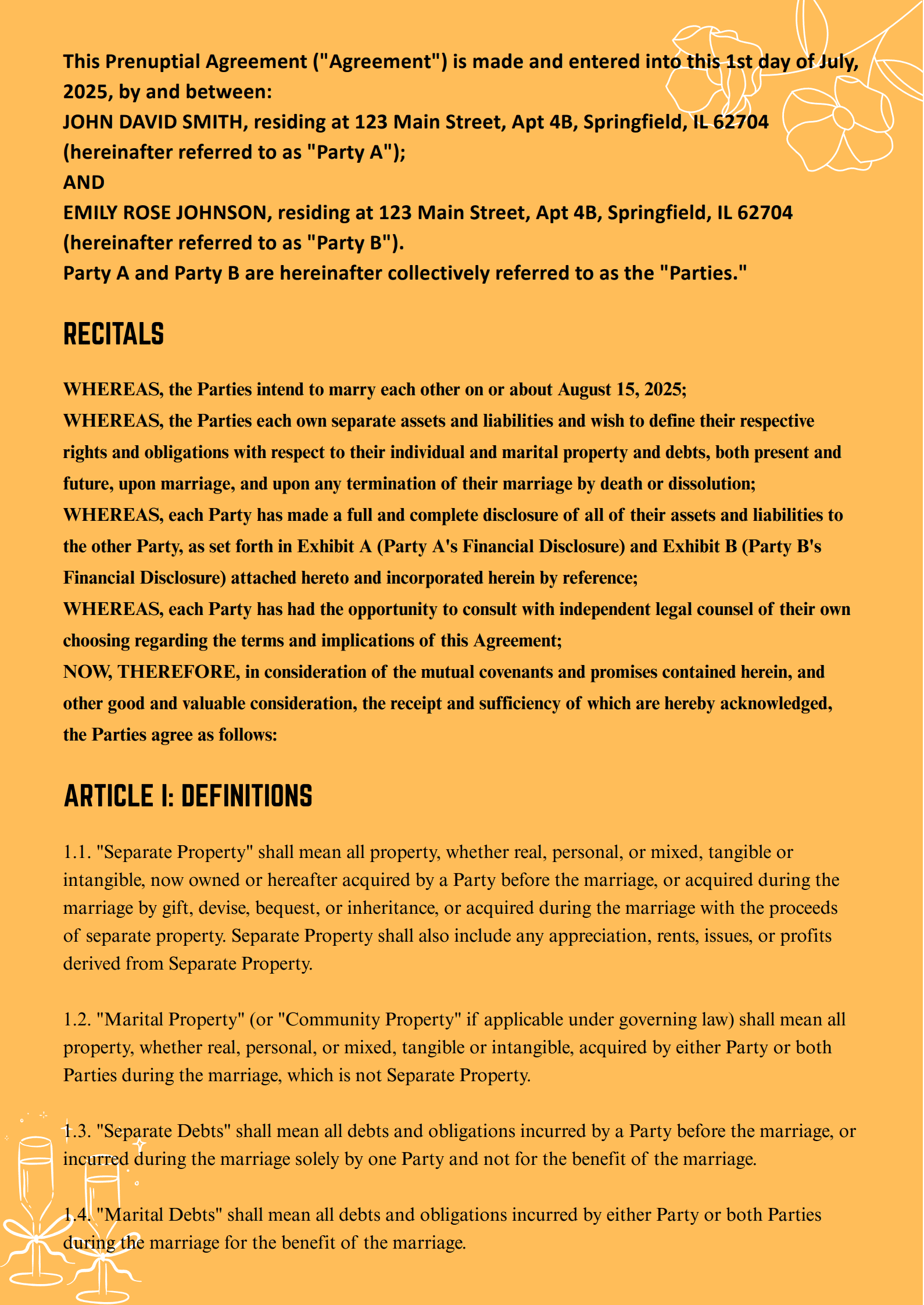 Prenuptial Agreement Template Example_page_2