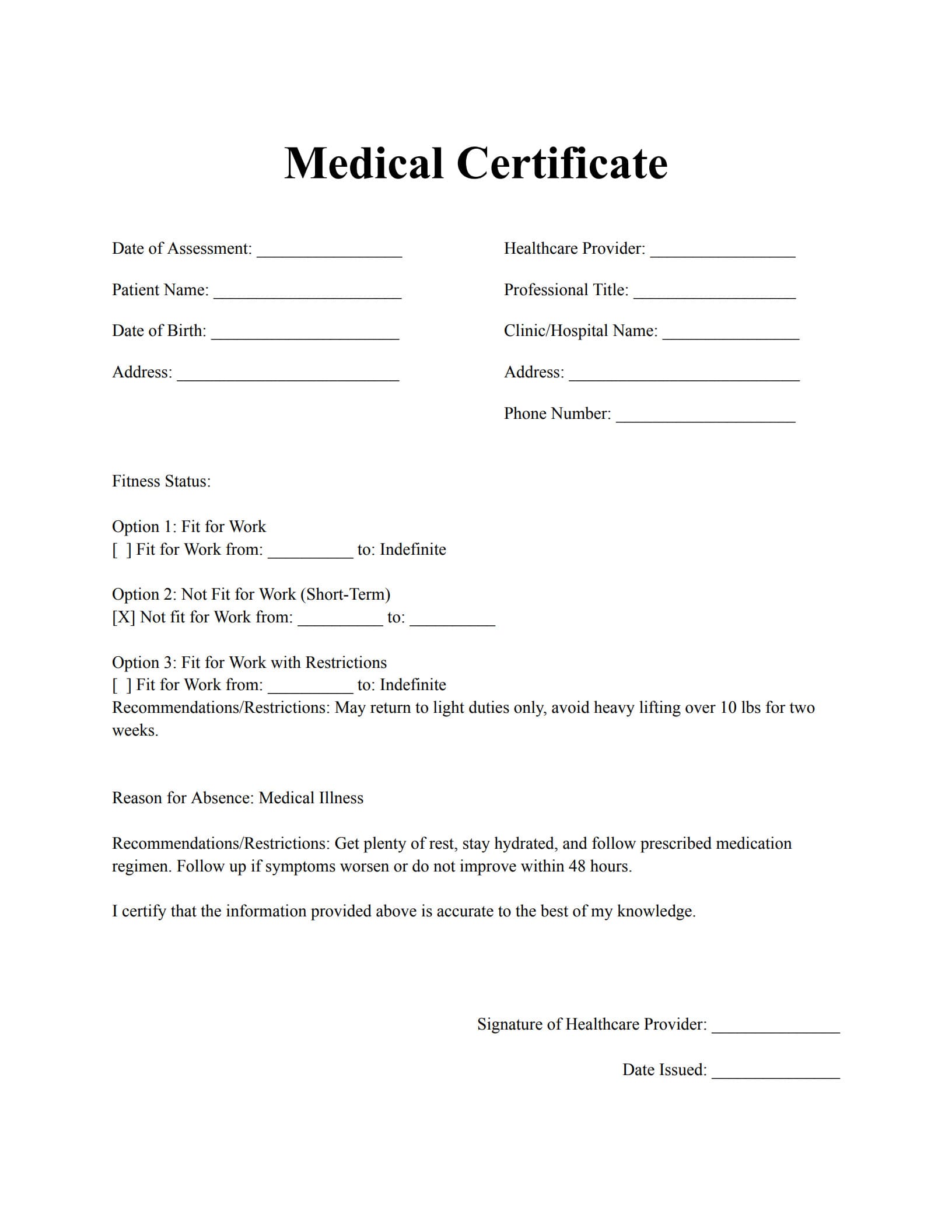 Medical Certificate Templates_1