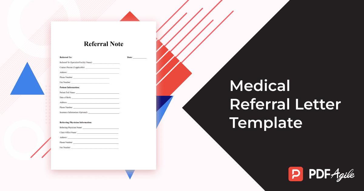 Medical Referral Letter Template