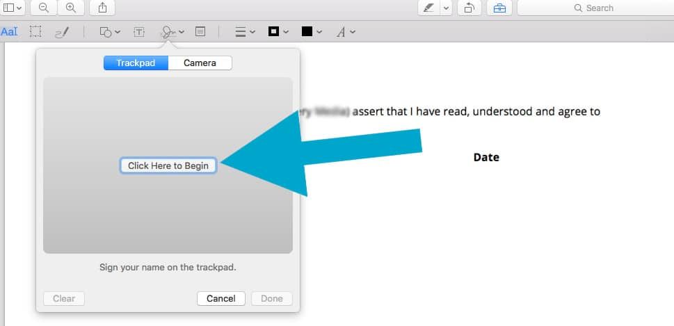 Method 1: How to Sign a PDF on Mac Using Trackpad?