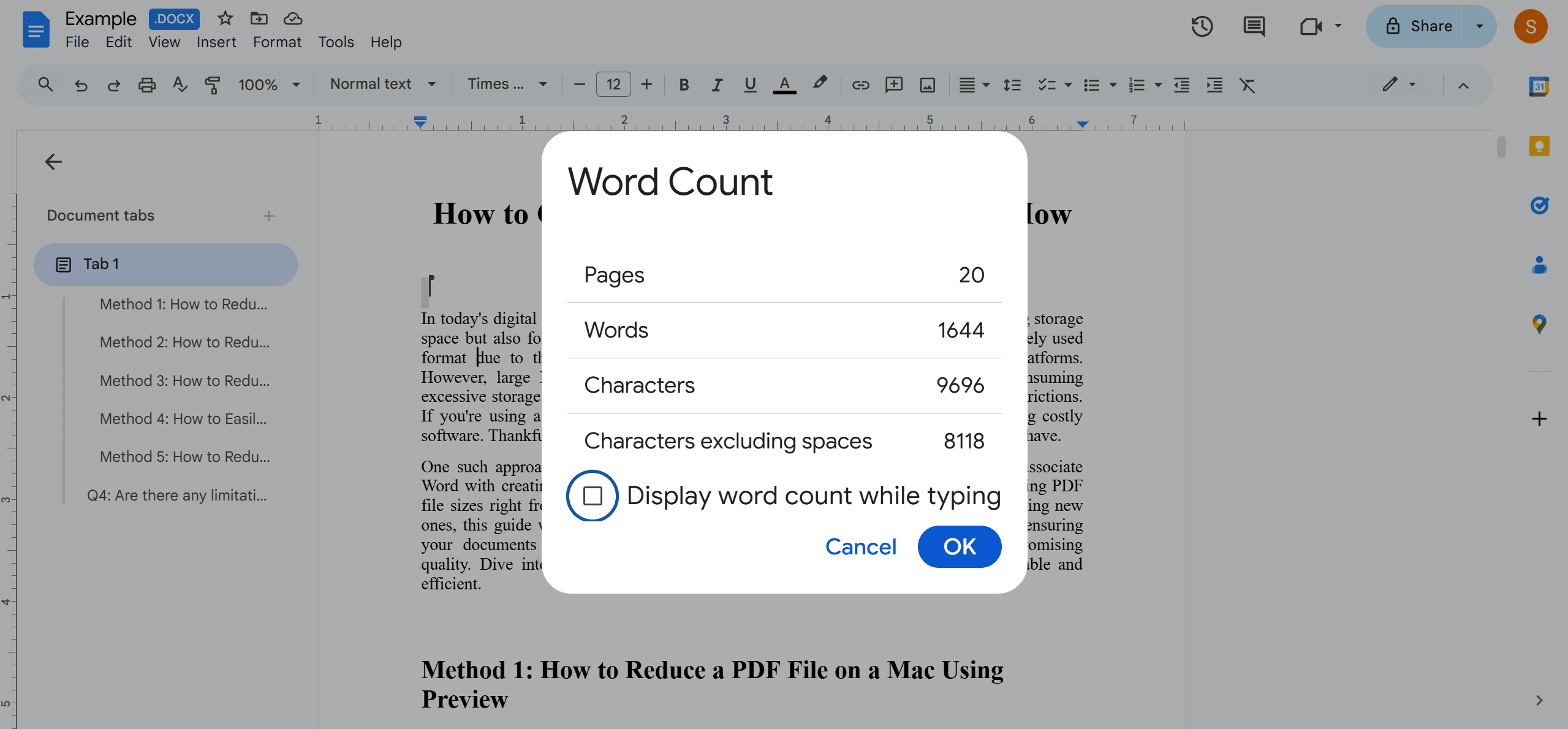 Method 1: Using Keyboard Shortcuts