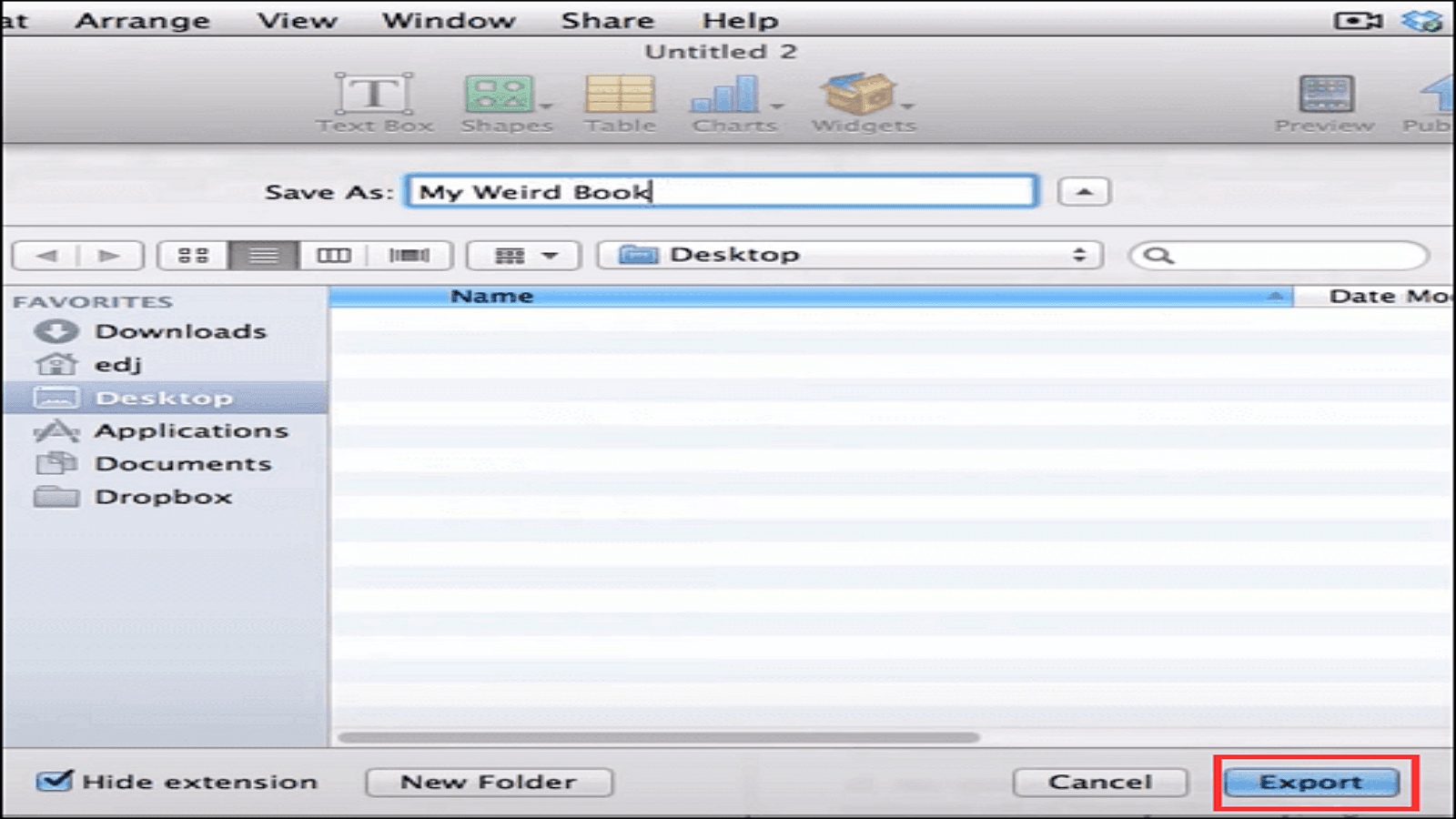 Method 2: Converting an iBook to a PDF Using iBooks Author on a Mac