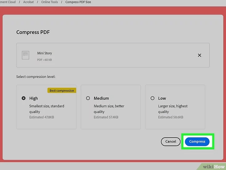 Método 2: ¿Cómo Reducir el Tamaño de un Archivo PDF en una Mac con Adobe Acrobat?