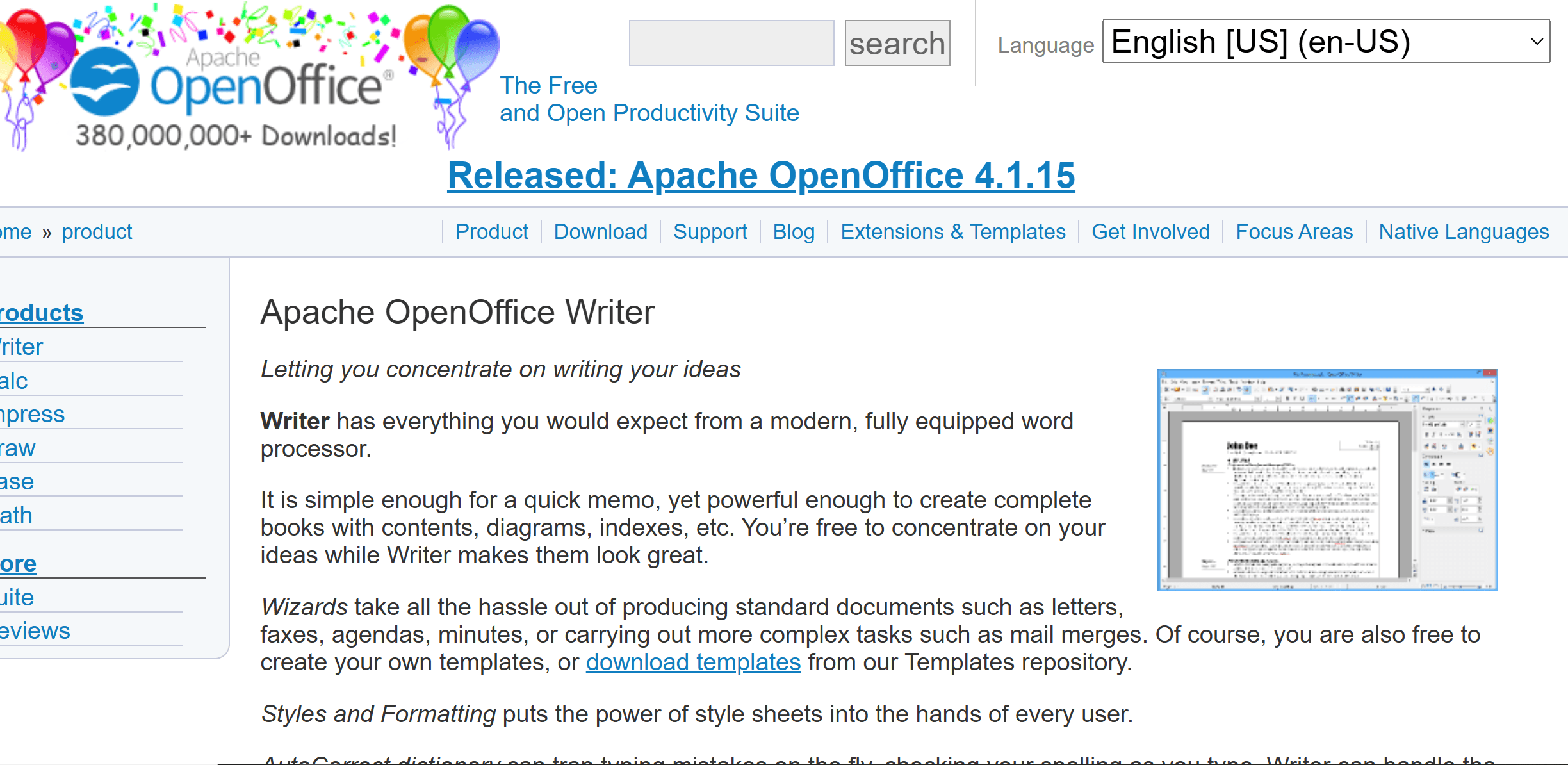 Method 3: Through Apache OpenOffice Writer