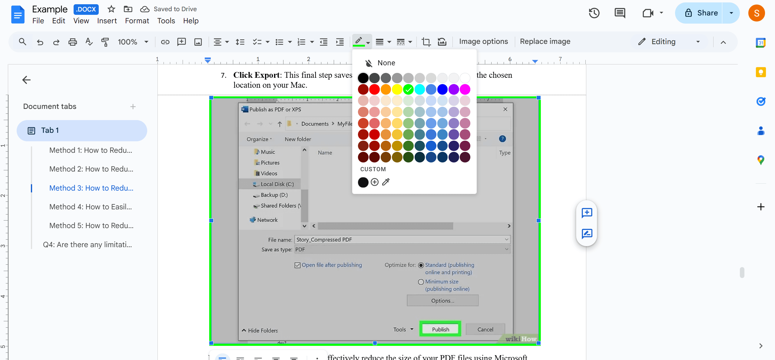 Method 4: Adding an Image Border