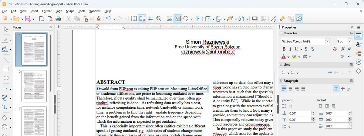 Method 4: How to Edit PDF Text on Mac Using LibreOffice?