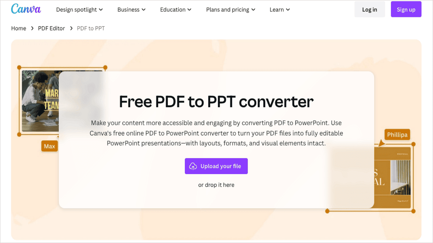 Method 5 Convert PDF to PowerPoint with Canva.png