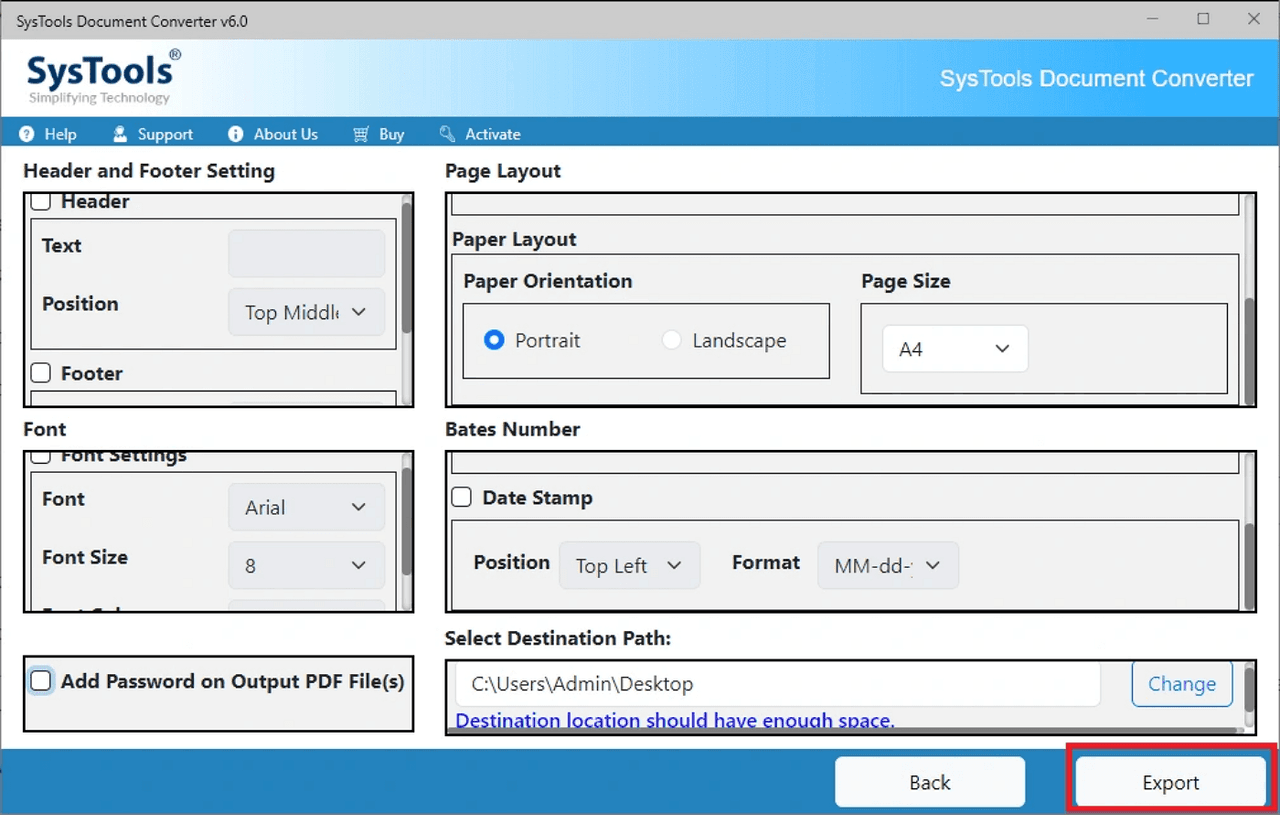 Methode 4: RTF mit SysTools Document Converter umwandeln