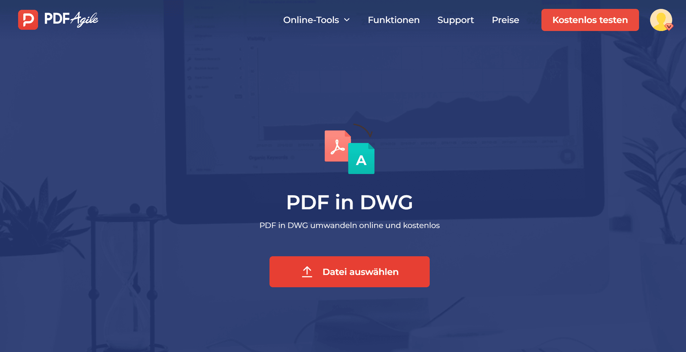 Methode 6: PDF in PNG umwandeln mit PDF Agile Online Converter