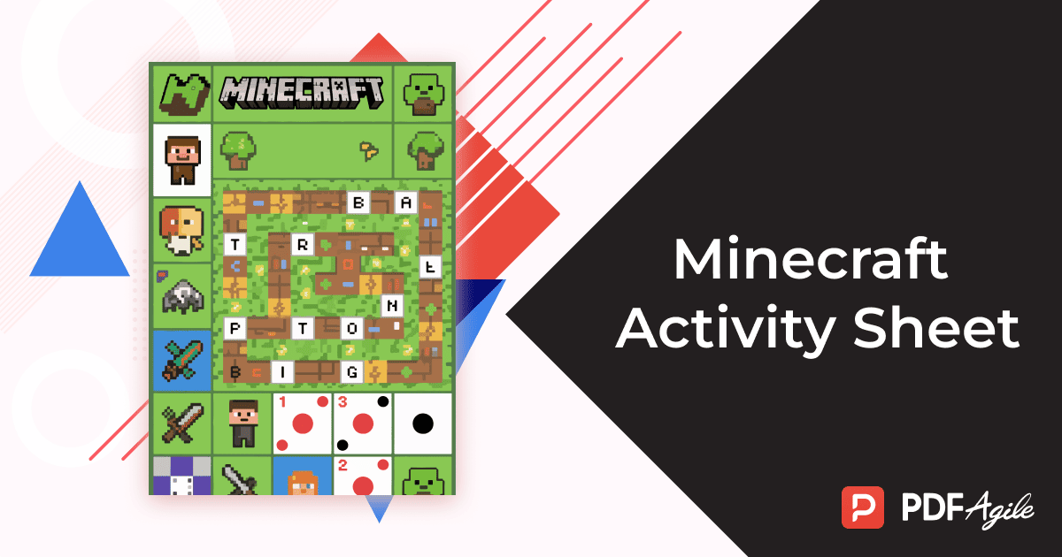 Minecraft Activity Sheet