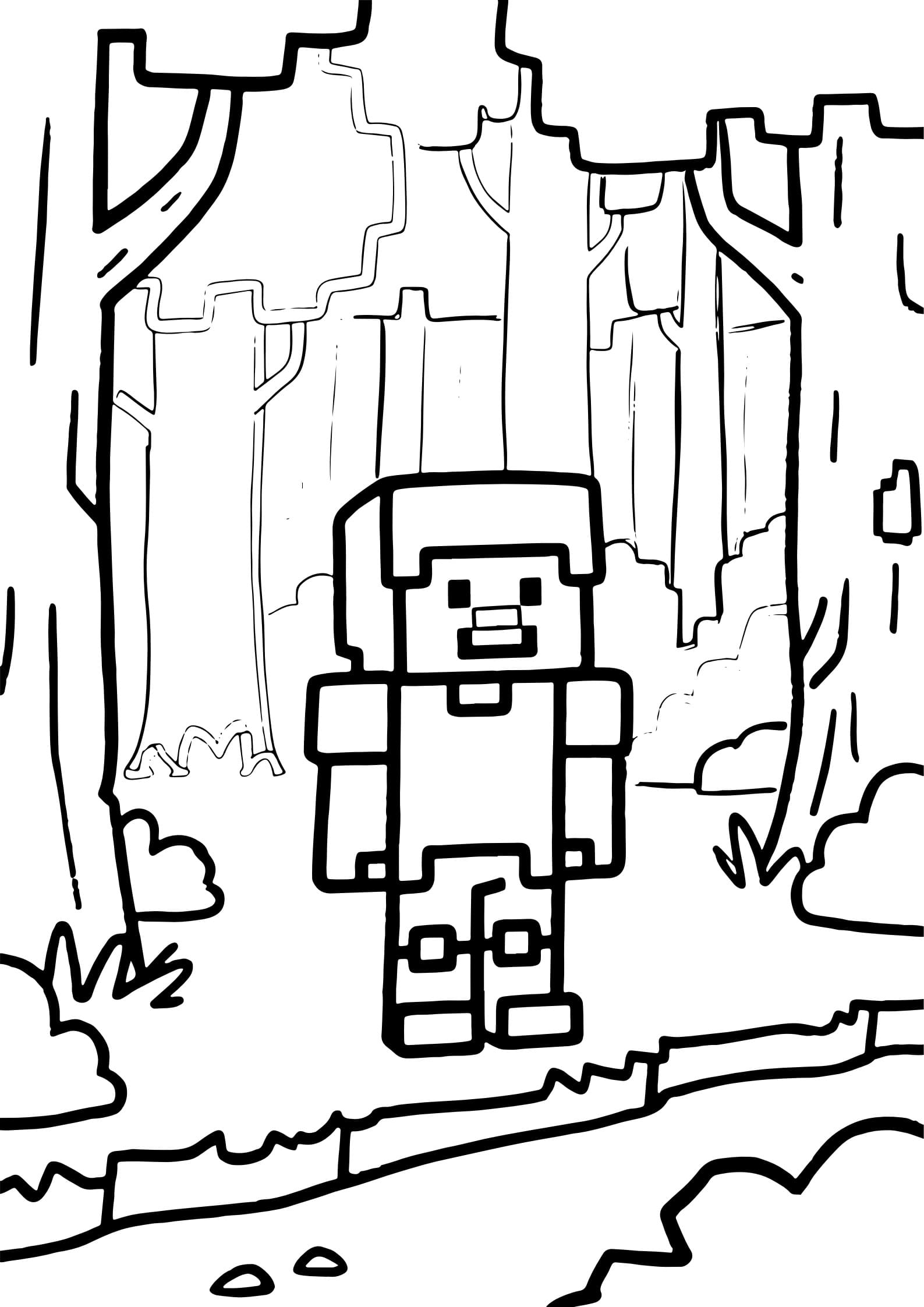 Minecraft Coloring Pages 2
