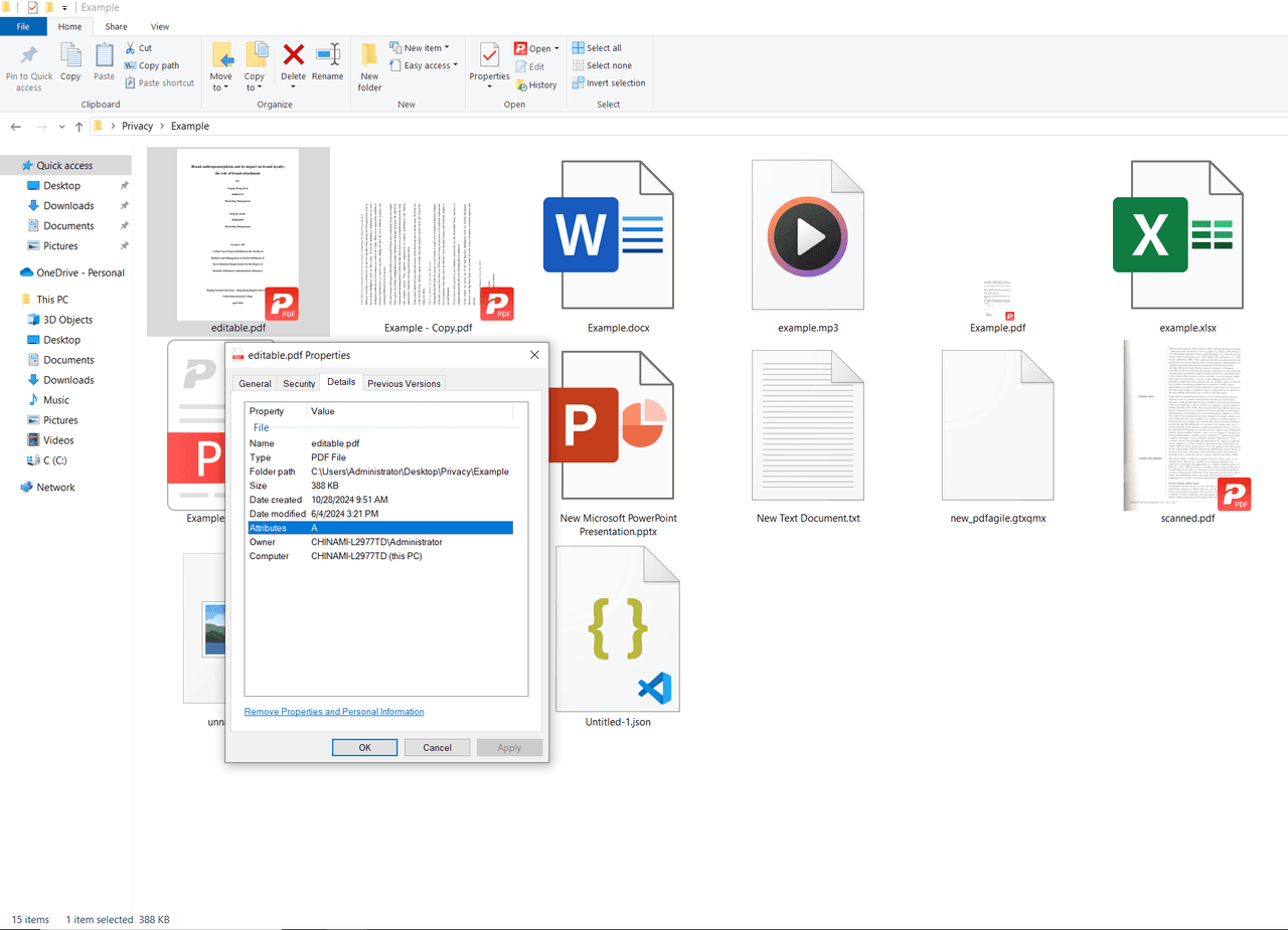 Mit dem Windows-Datei-Explorer:
