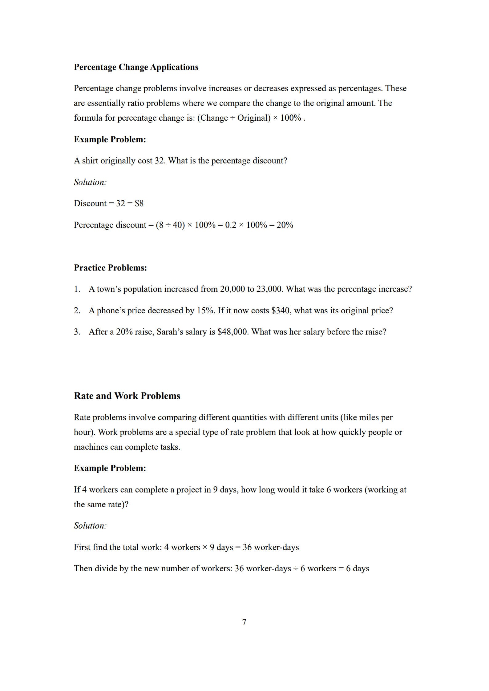 Multiplication and Division Word Problems 7