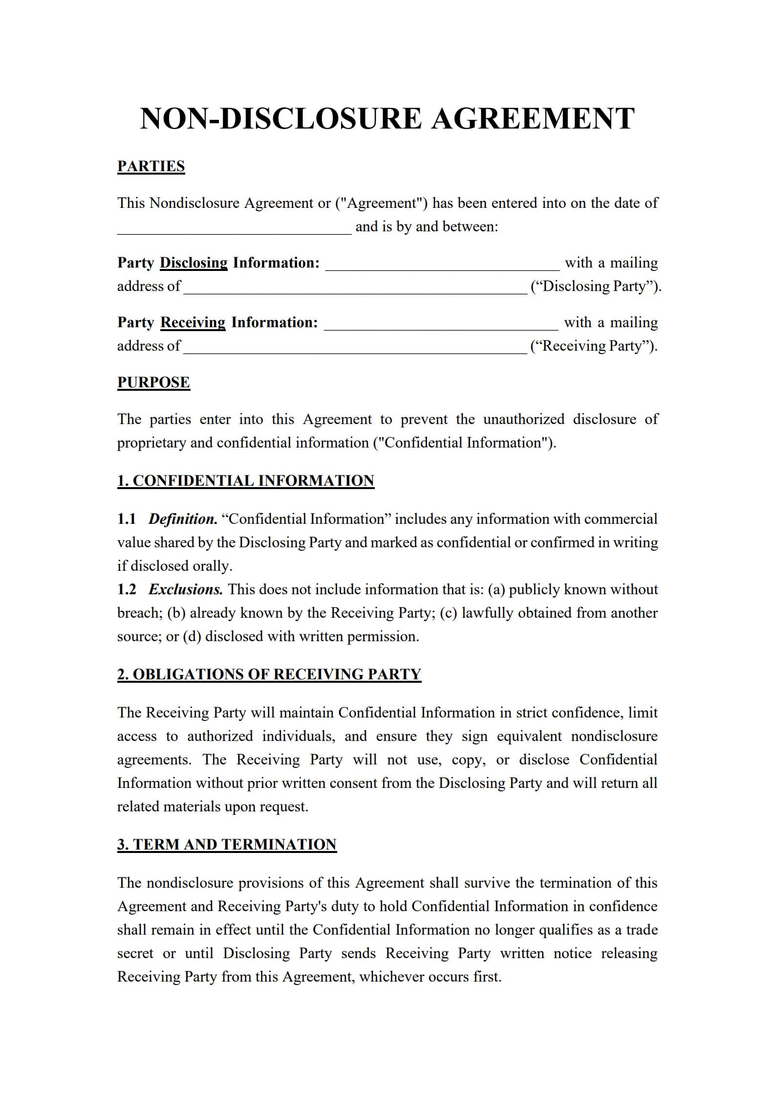 NON-DISCLOSURE AGREEMENT_1
