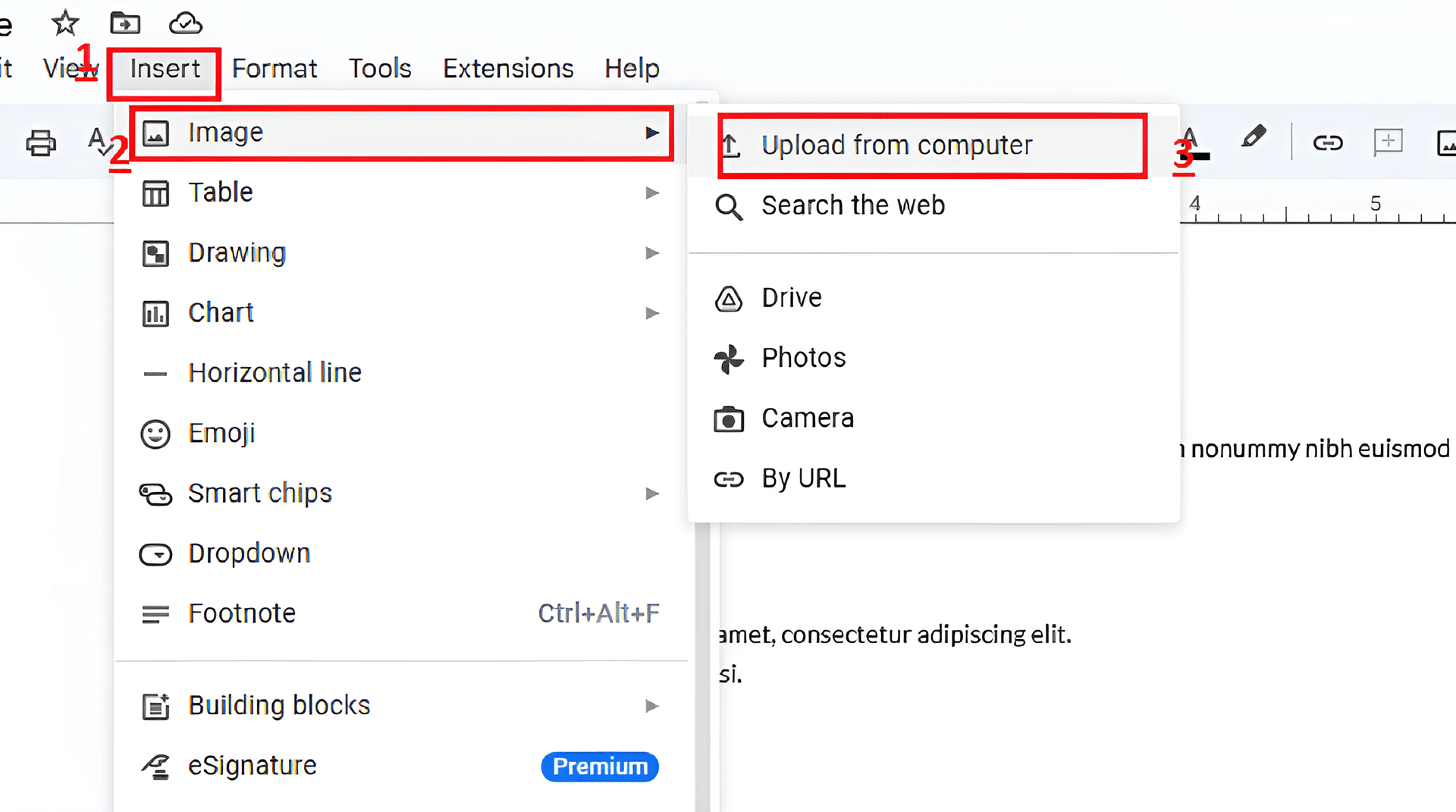 Open Your Document: Open the Google Doc where you want to insert your signature.