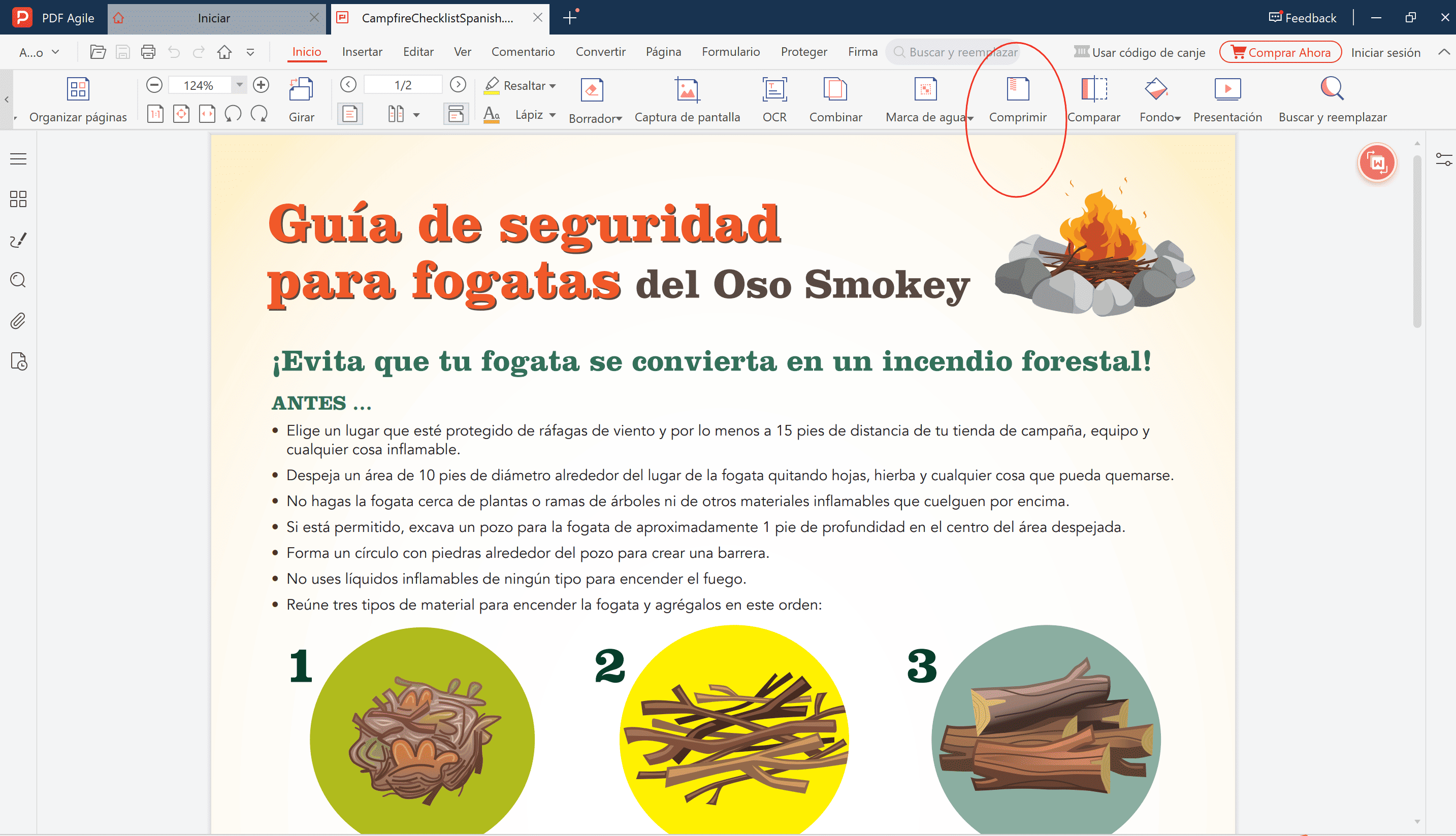 PDF Agile Compresión de PDF