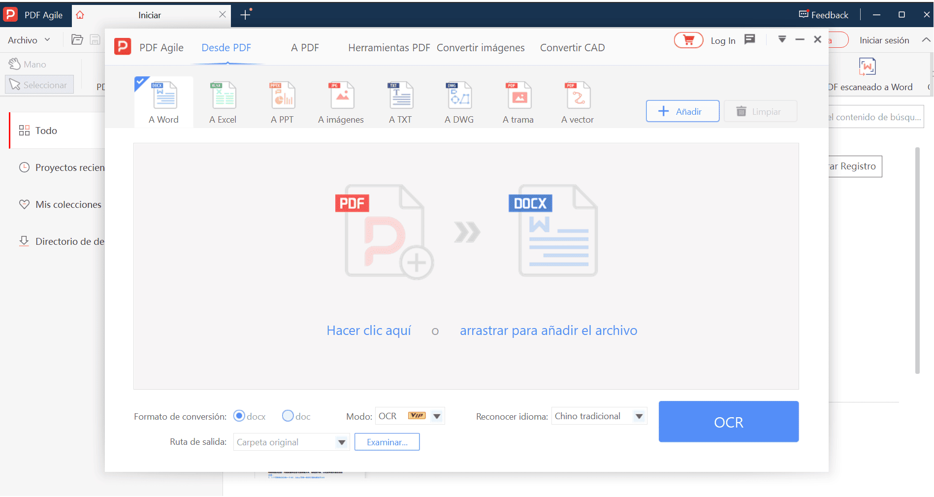 PDF Agile OCR PDF a Word
