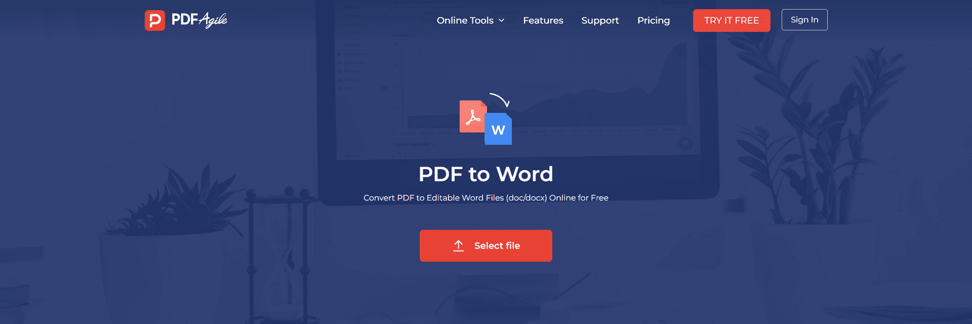 PDF Agile Online PDF to Word Converter