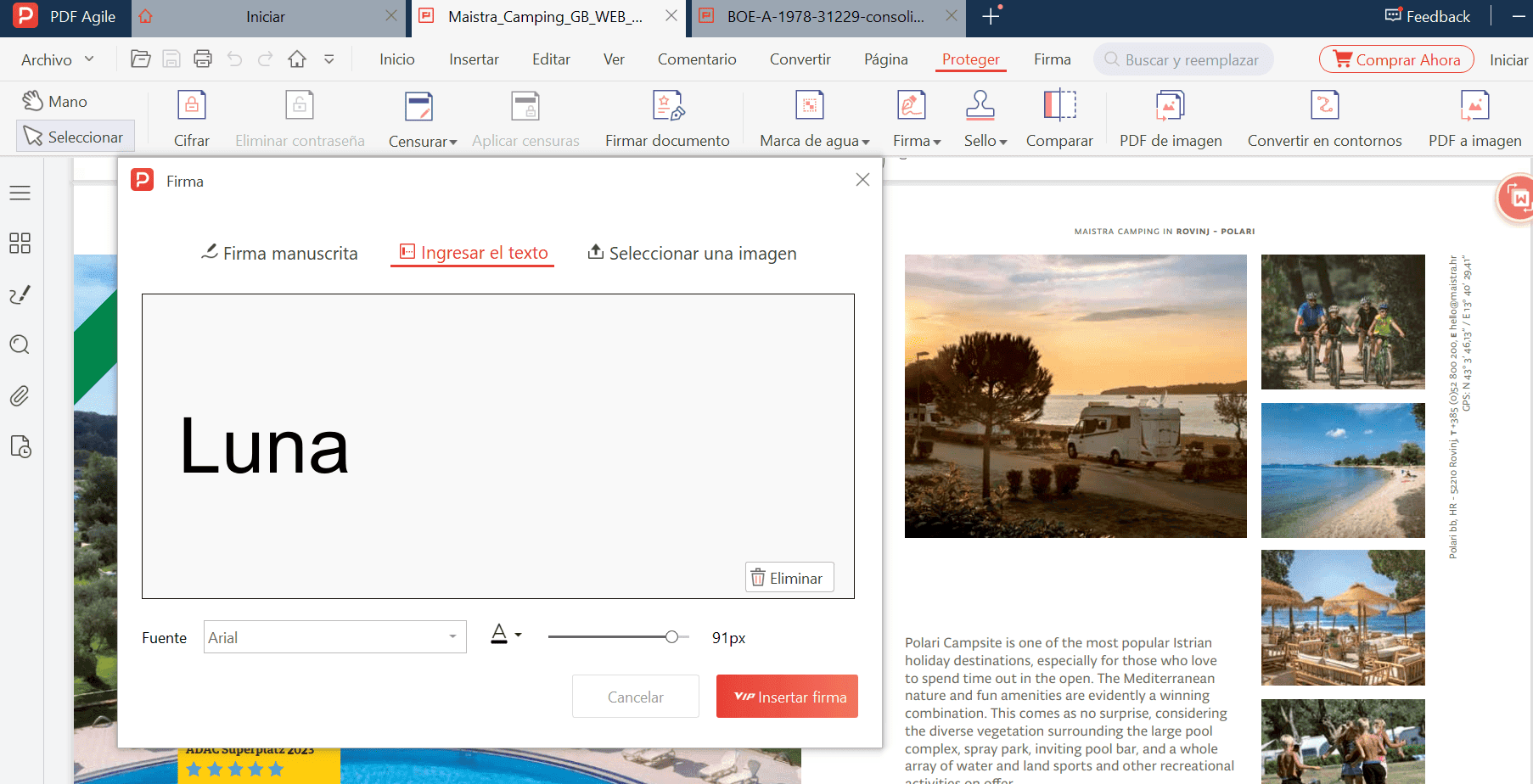 PDF Agile admite funciones de edición de archivos y firmas