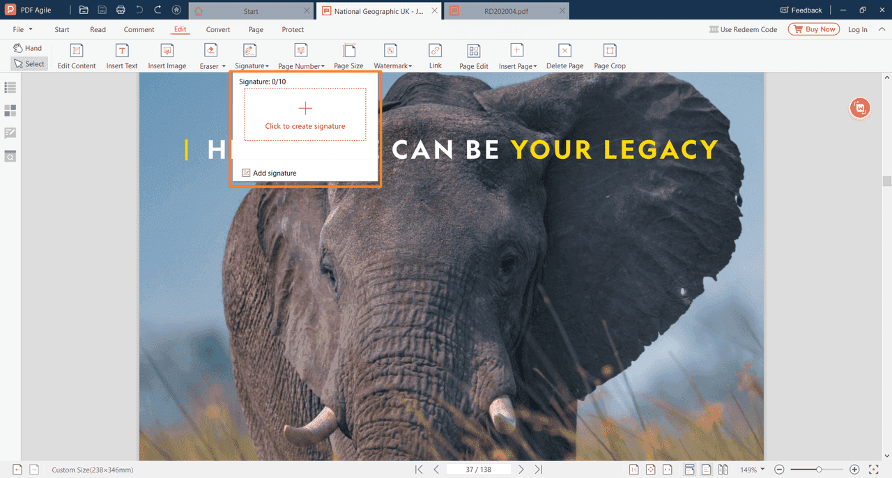 PDF ágil con función de autofirma