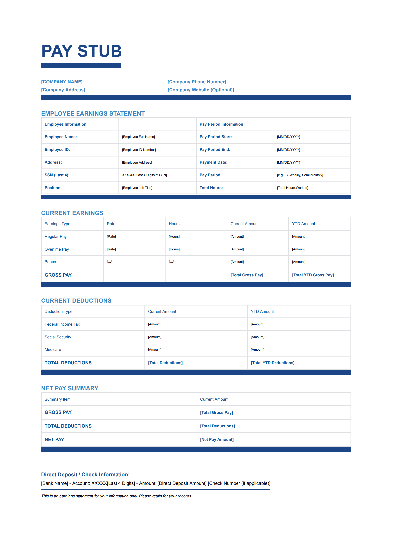 Pay Stub Templates_page_1