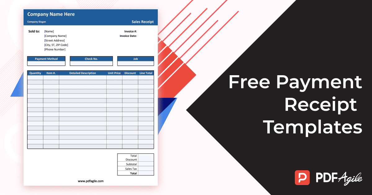 Payment Receipt Template