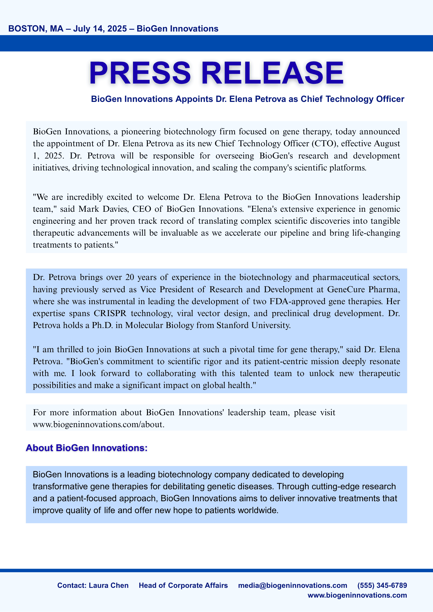 Personnel News Press Release Example