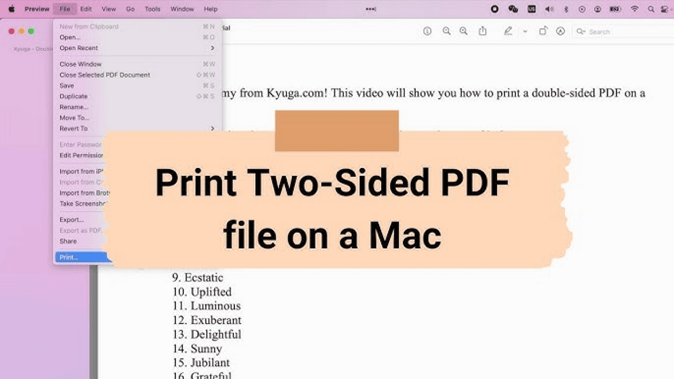 Printing Double-Sided PDFs on Mac? Preview Has You Covered