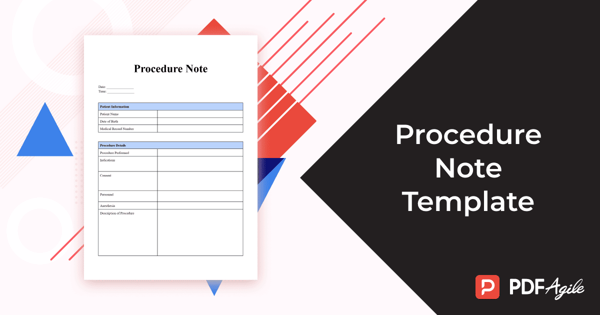 Procedure Note Template