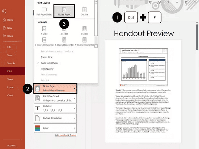 Quick Steps to Print PowerPoint with Notes.png