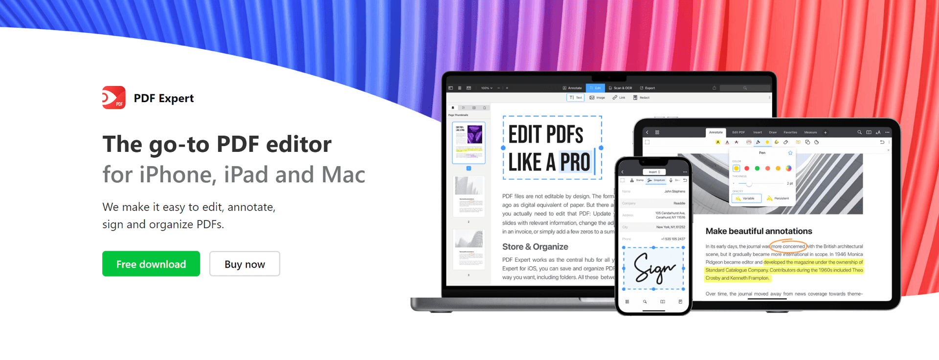 Readdle PDF Expert - éditeur PDF