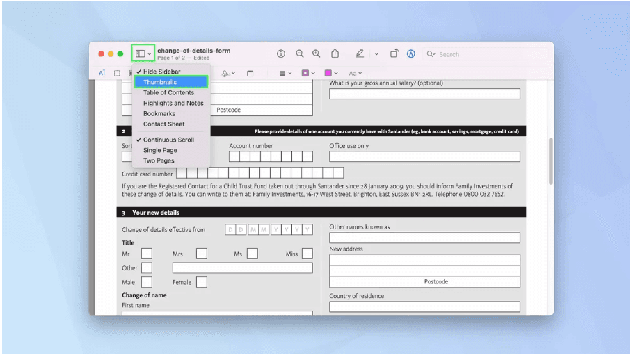 Rearranging Pages of a PDF on a Mac