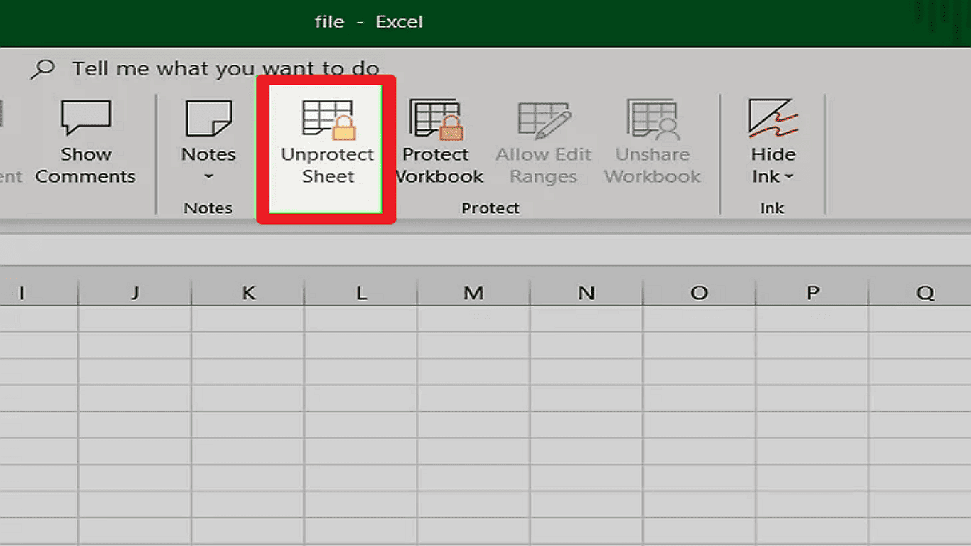 Remove Sheet Protection