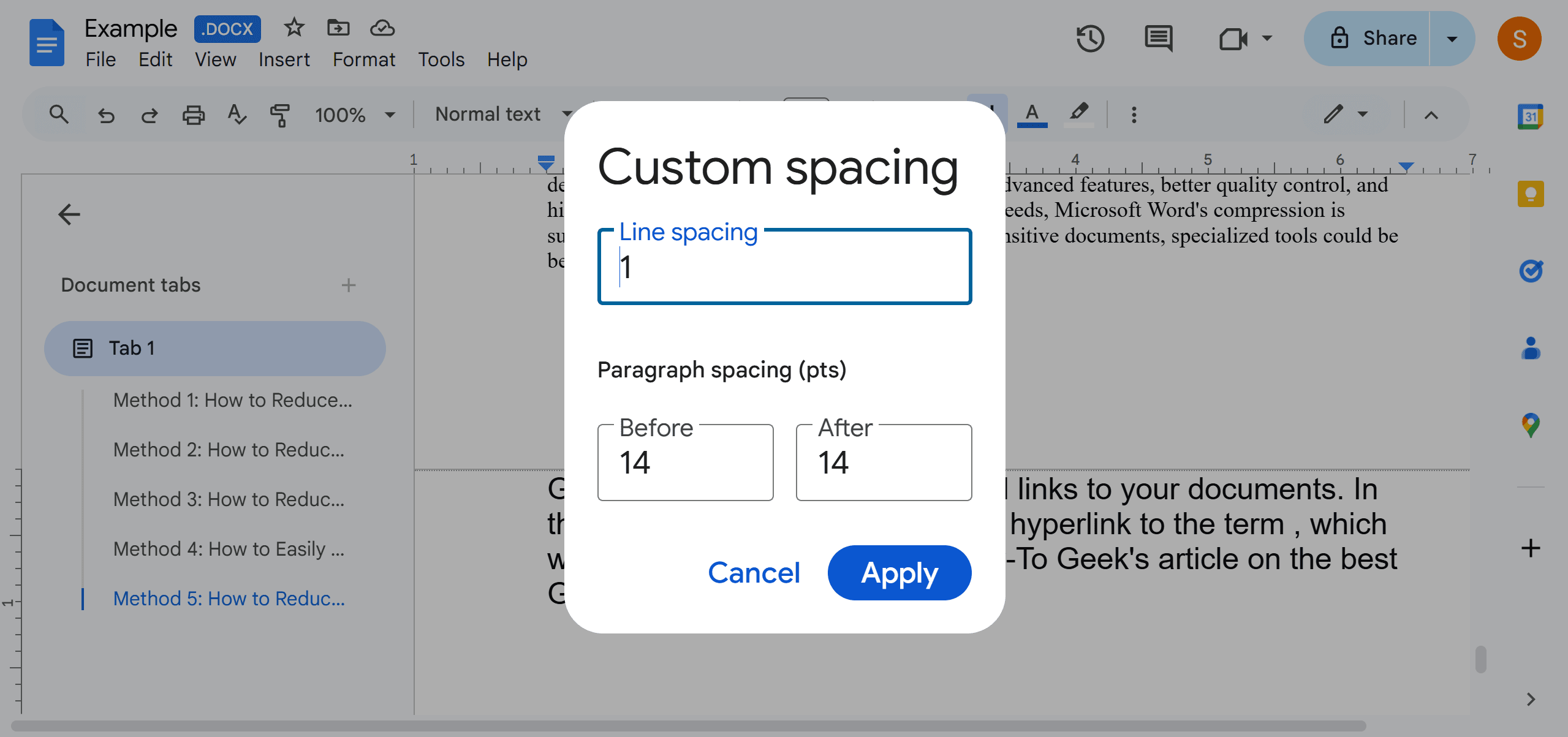 Removing Extra Spaces Between Lines