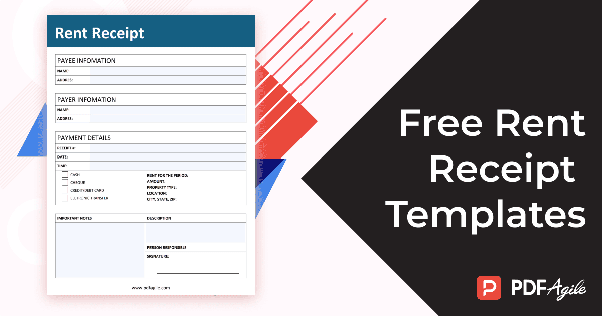 Rent Receipt Template