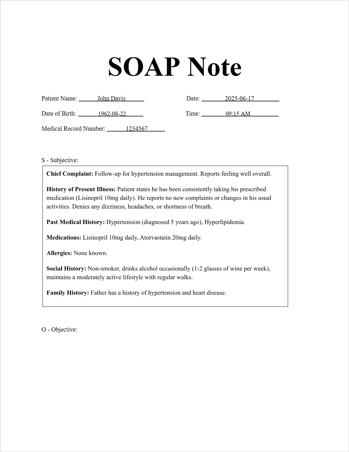 SOAP Note Example_Page 1