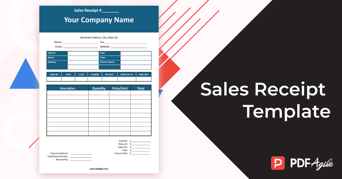 Sales Receipt Template