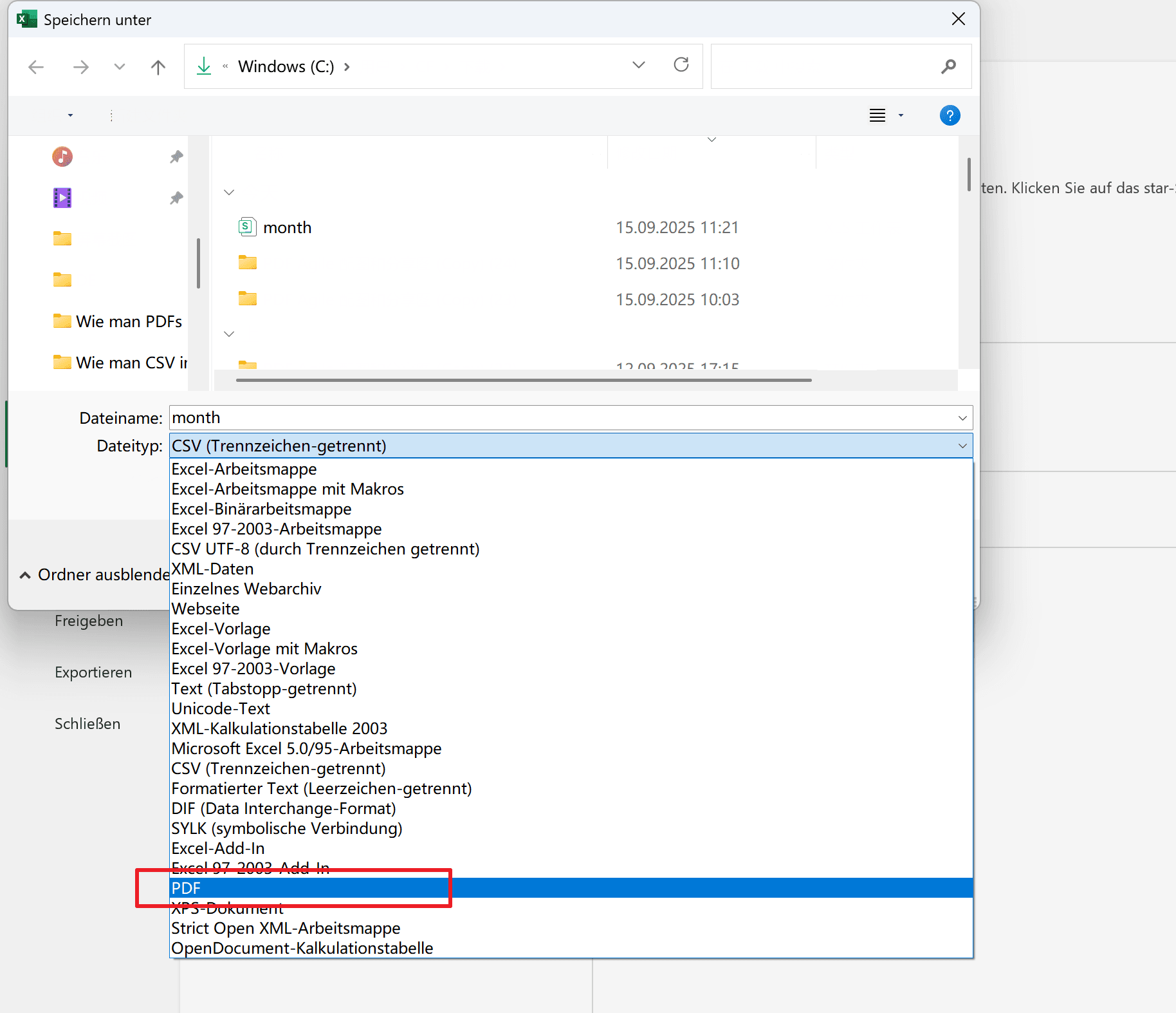 Schritt 2: Als PDF speichern
