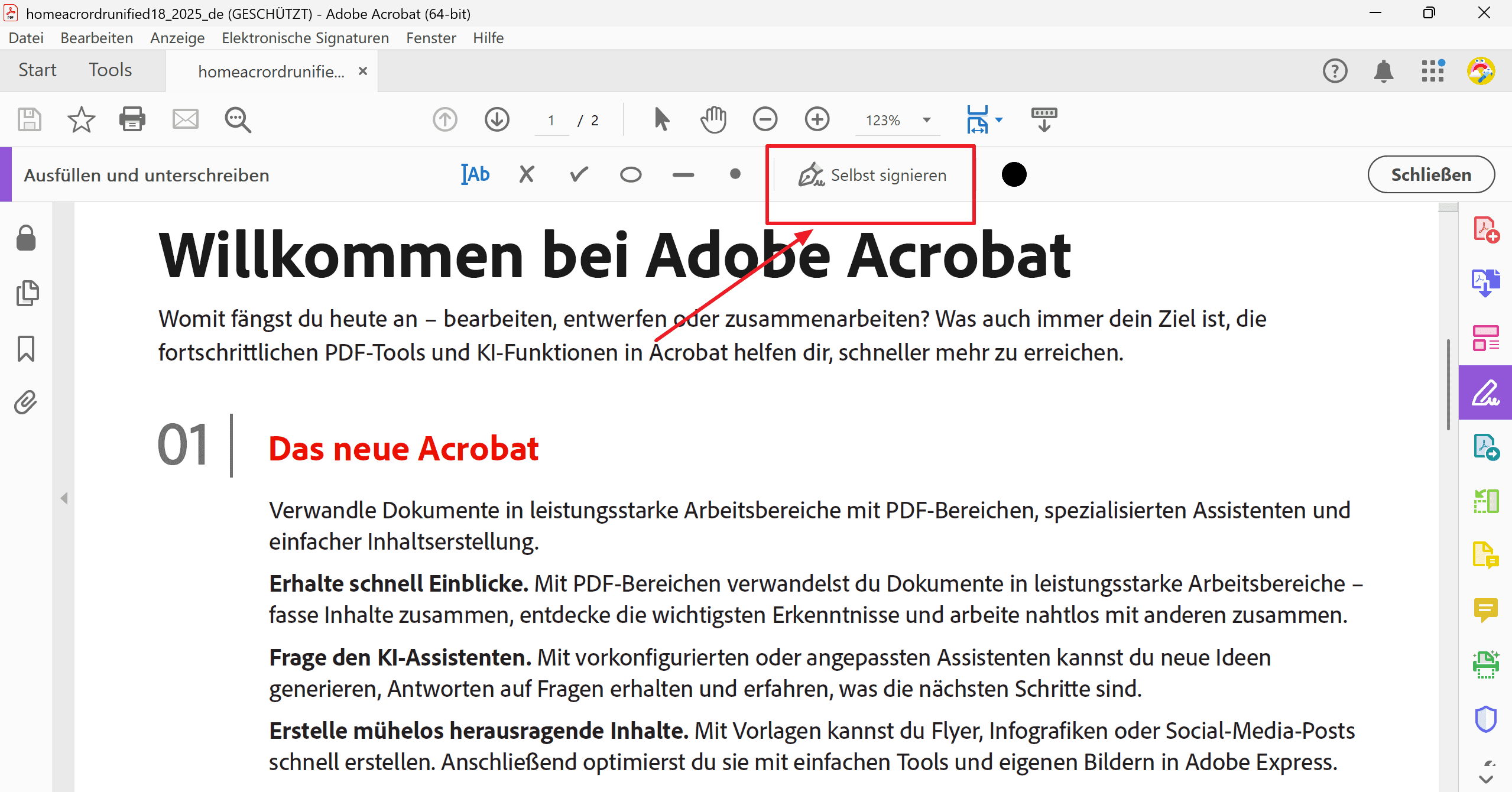 Schritt 2: Ihre Signatur erstellen