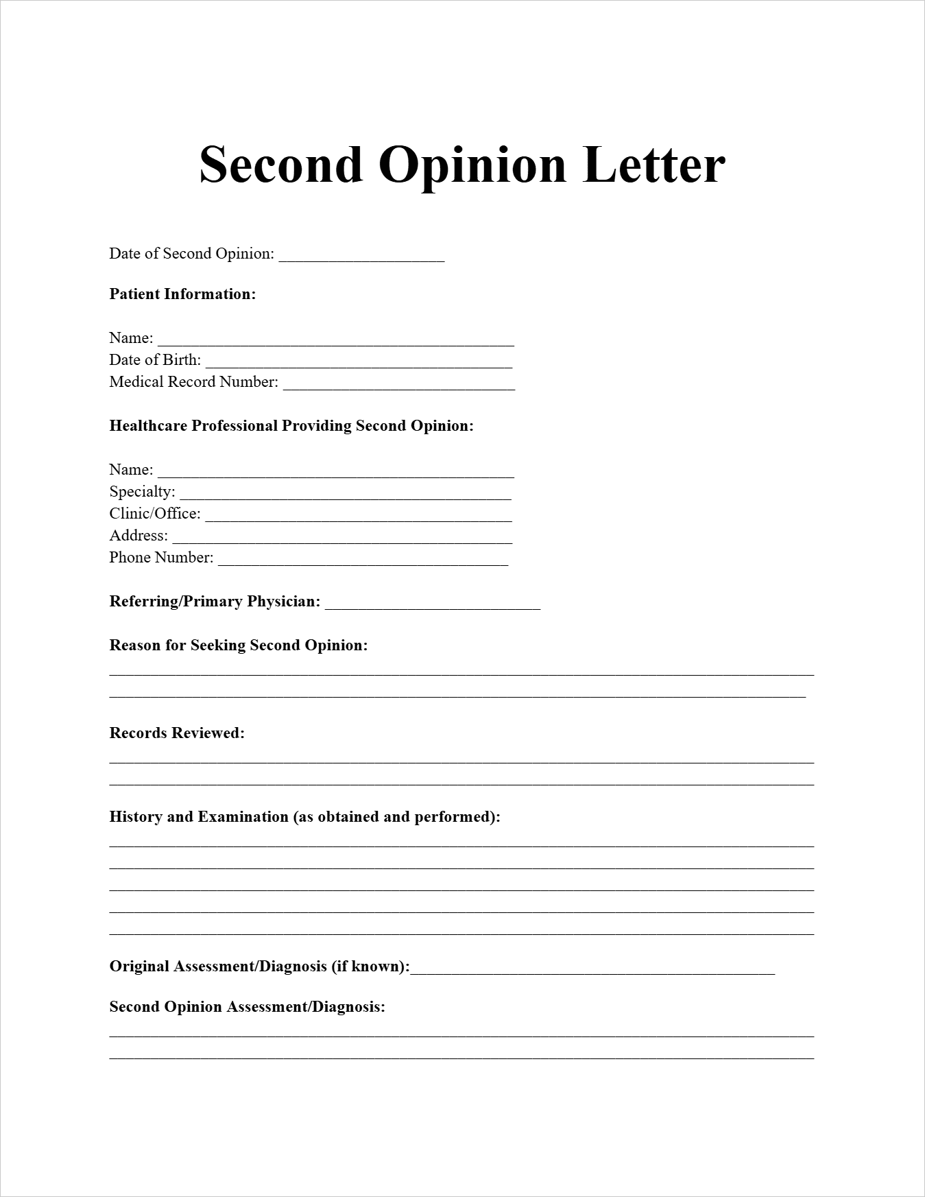 Second Opinion Letter Template_Page 1