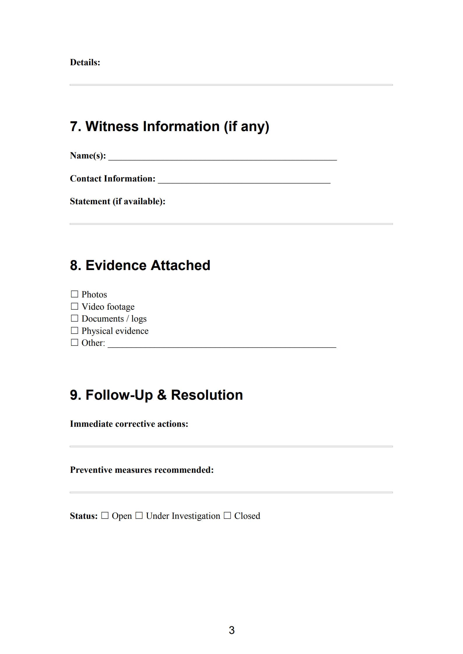 Security Incident Report 3