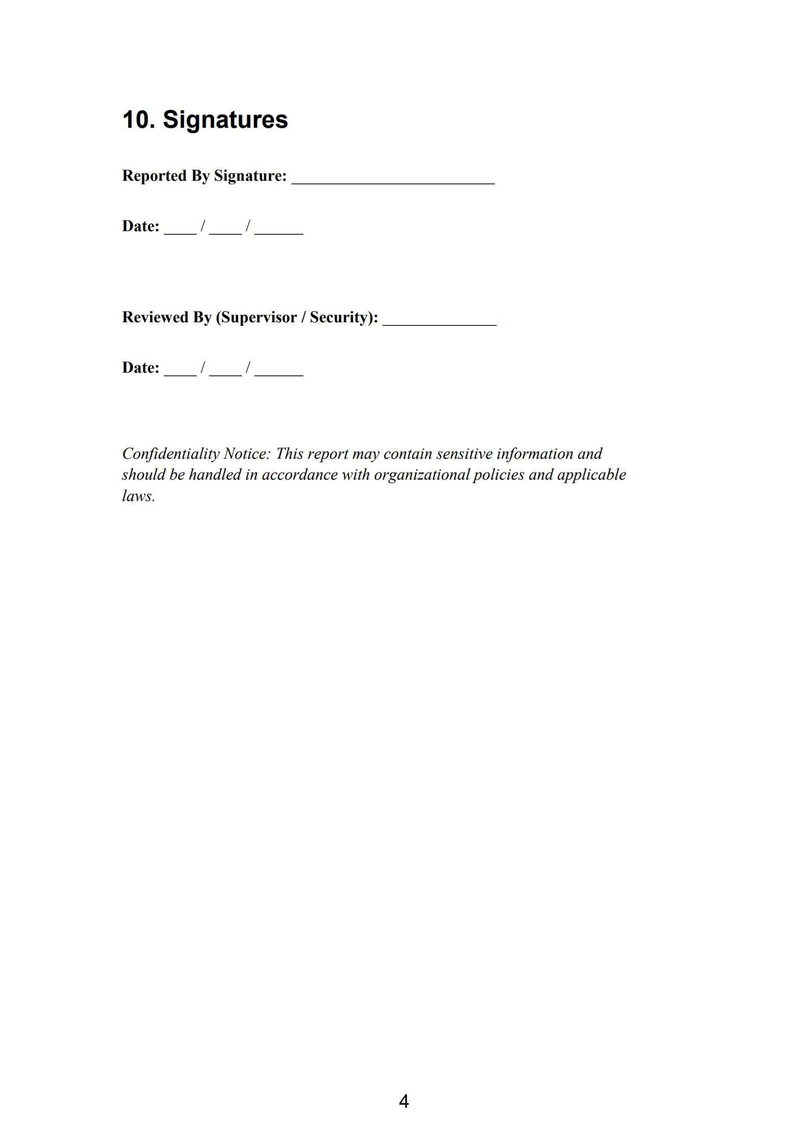 Security Incident Report 4