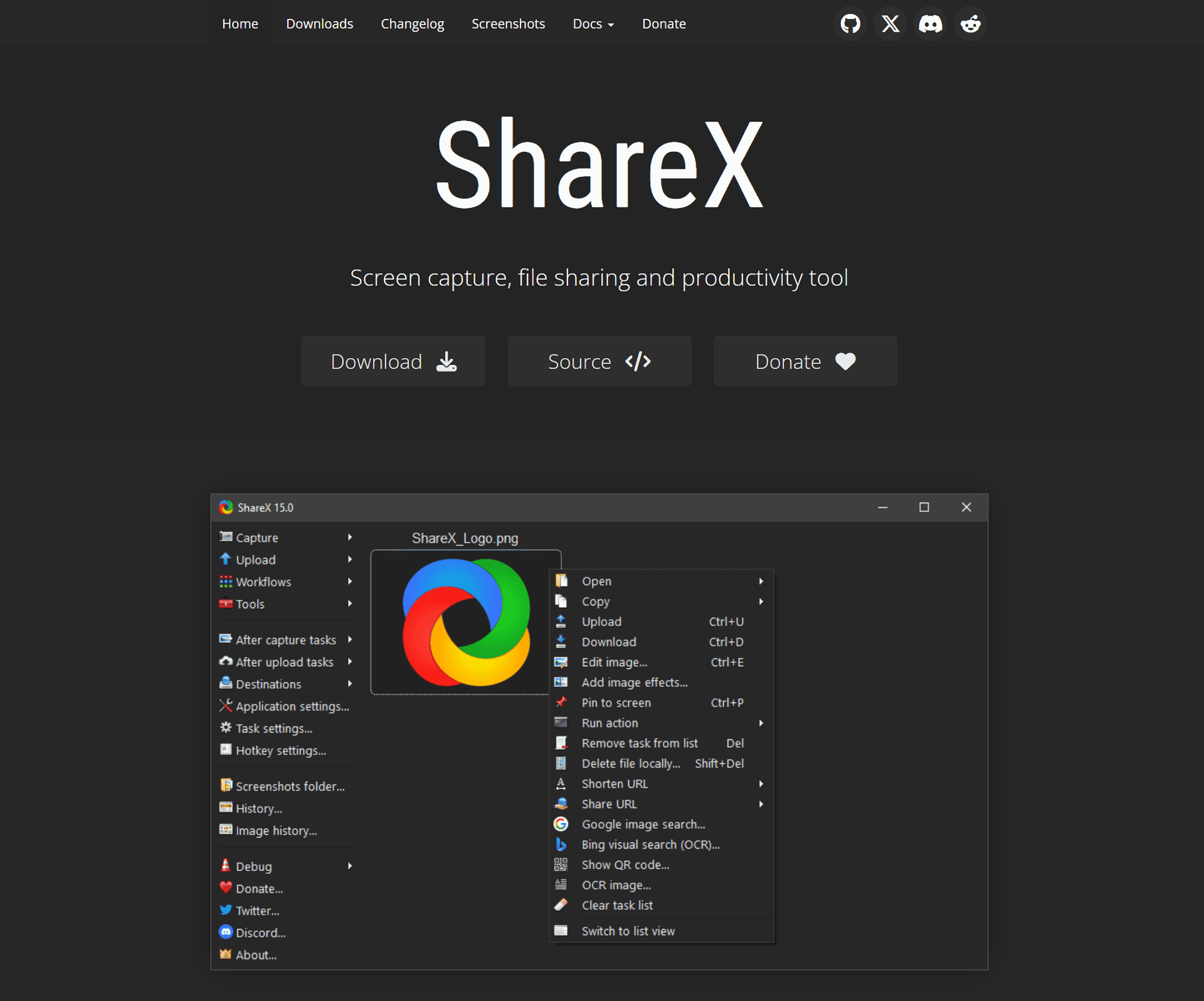 ShareX Homepage